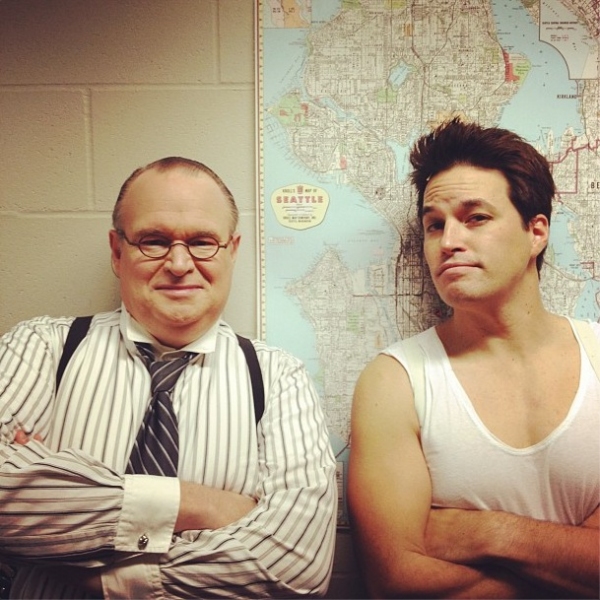 Photo Flash: Saturday Intermission Pics, Oct 13 - EVITA Mustaches, ONCE Pumpkins and More! Image