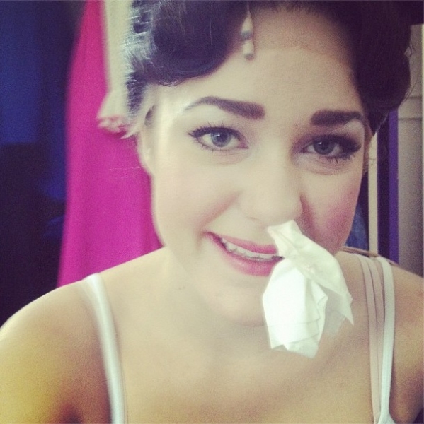 Photo Flash: Saturday Intermission Pics, Oct 13 - EVITA Mustaches, ONCE Pumpkins and More! Image