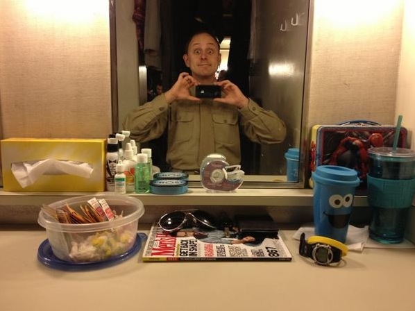 Photo Flash: Saturday Intermission Pics, Oct 13 - EVITA Mustaches, ONCE Pumpkins and More! Image