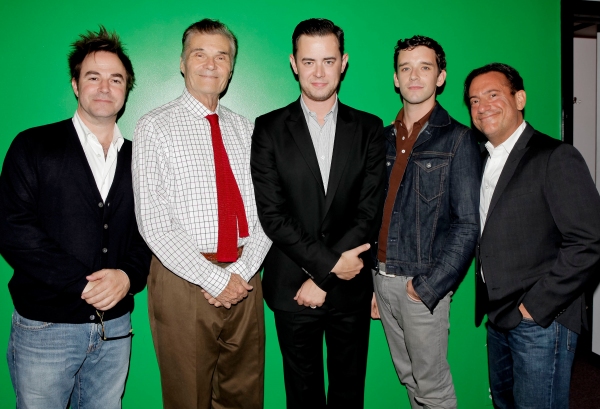 Roger Bart, Fred Willard, Colin Hanks, Michael Urie and Eugene Pack Photo