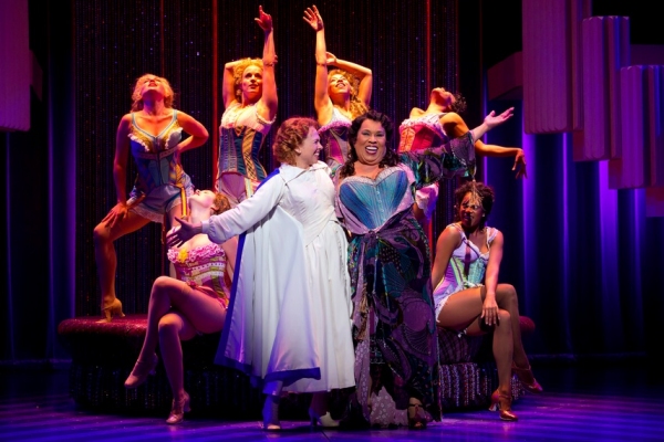 Carolee Carmello and Roz Ryan with the company Photo