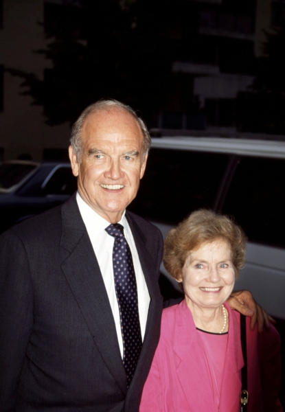 George McGovern and wife Elenor McGovern in New York City 1993.  Photo