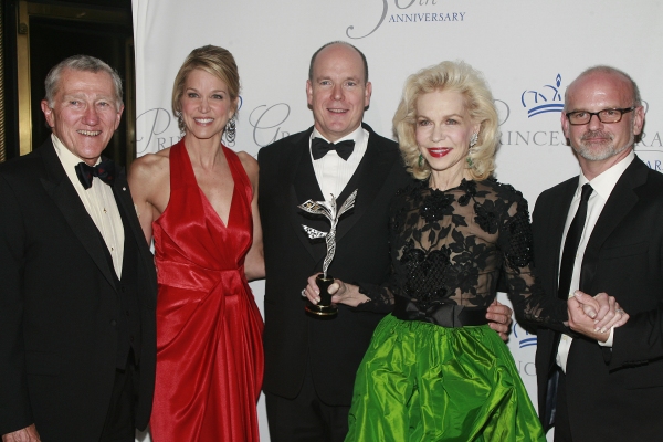 John Lehman, Paula Zahn, T.S.H. Prince Albert II of Monaco, Lynn Wyatt, Michael Wilso Photo