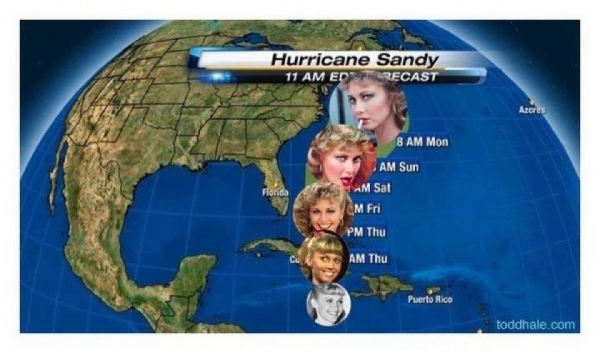 Photo Flash: Hurricane Sandra Dee Heading for NYC! 