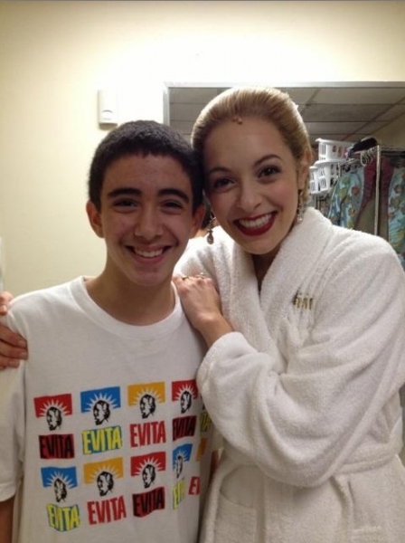 Photo Flash: Saturday Intermission Pics, Oct 27 - EVITA Reveals SIP Contest Winner, ONCE's Theatre Dog and More! Image