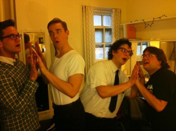 Photo Flash: Saturday Intermission Pics, Oct 27 - EVITA Reveals SIP Contest Winner, ONCE's Theatre Dog and More! Image