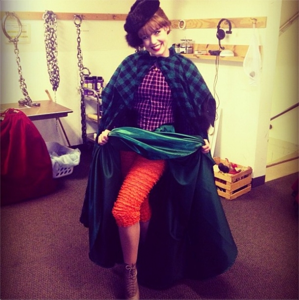 Photo Flash: Saturday Intermission Pics, Oct 27 - EVITA Reveals SIP Contest Winner, ONCE's Theatre Dog and More! Image
