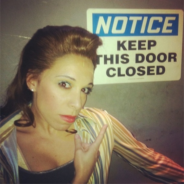 Photo Flash: Saturday Intermission Pics, Oct 27 - EVITA Reveals SIP Contest Winner, ONCE's Theatre Dog and More! Image