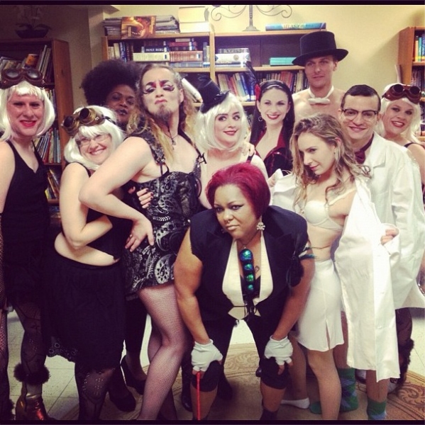 Photo Flash: Saturday Intermission Pics, Oct 27 - Part 2 - Trick-or-Treaters Backstage at NEWSIES and More! Image