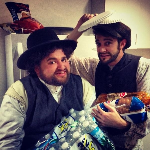 Photo Flash: Saturday Intermission Pics, Oct 27 - Part 2 - Trick-or-Treaters Backstage at NEWSIES and More! Image