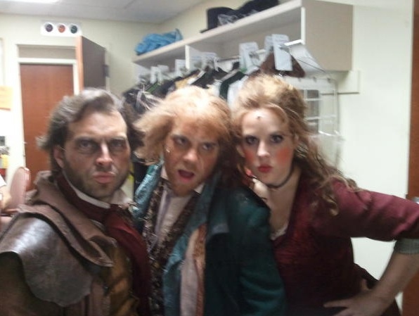 Photo Flash: Saturday Intermission Pics, Oct 27 - Part 2 - Trick-or-Treaters Backstage at NEWSIES and More! Image