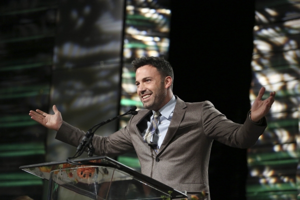 Ben Affleck, Career Achievement Award winner speaks during the 2012 Casting Society o Photo