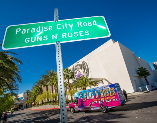 Photo Flash: Hard Rock Renames Paradise Road in Honor of GUNS N’ ROSES’ Residency 