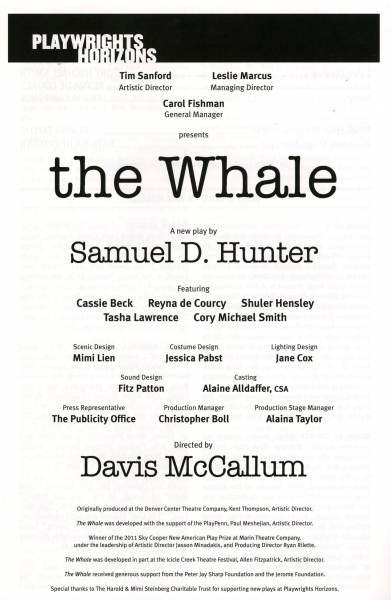 Photo Coverage: Inside THE WHALE's Opening Night Curtain Call Image