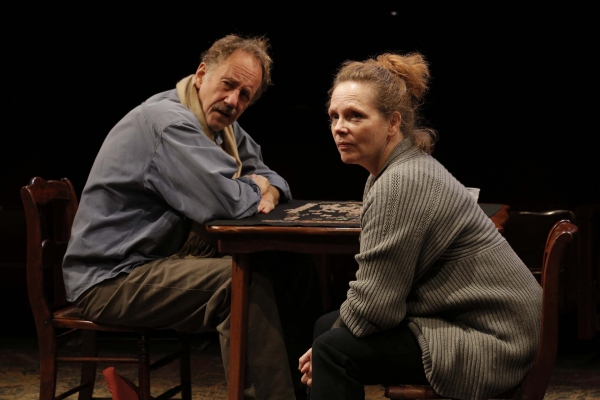 Jon DeVries and Maryann Plunkett in Sorry, written and directed by Richard Nelson, a  Photo