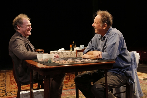 Jay O. Sanders and Jon DeVries in Sorry, written and directed by Richard Nelson, a Pu Photo