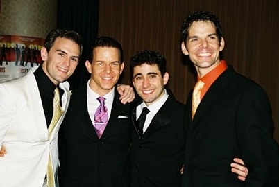 Broadway's four original JERSEY BOYS: Daniel Reichard, Christian Hoff, John Lloyd You Photo