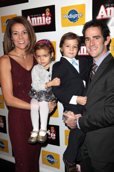 Andy Blankenbuehler with wife Elly &amp; Kids Photo
