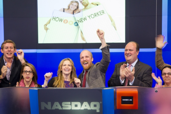 Photo Flash: HOW TO BE A NEW YORKER Rings NASDAQ Closing Bell Image