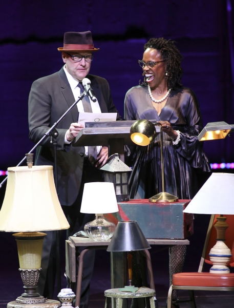 From left, Mark Roberts and Charlayne Woodard present during the 2012 LA Stage Allian Photo