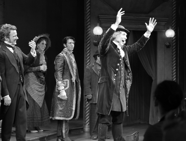 Will Chase, Gregg Edelman, Andy Karl & Company Photo