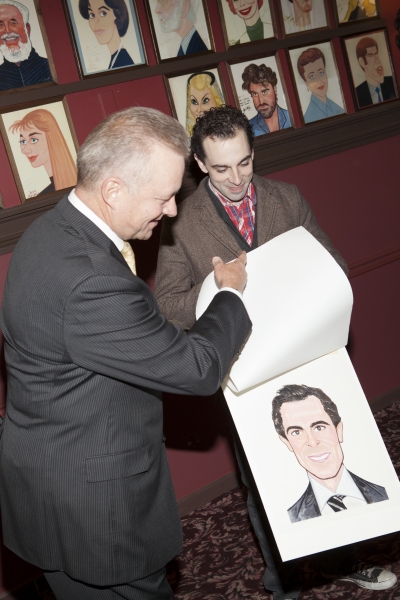 Photo Coverage: CHAPLIN's Rob McClure Receives a Portrait at Sardi's Image