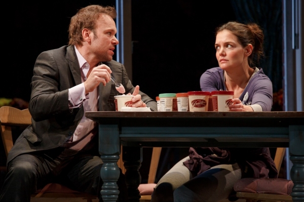 Norbert Leo Butz as 'Jack' and Katie Holmes as 'Lorna' Photo