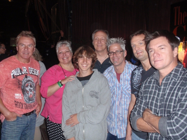 Ben Babylon poses after the show with the Little River Band: (left to right) Greg Hin Photo