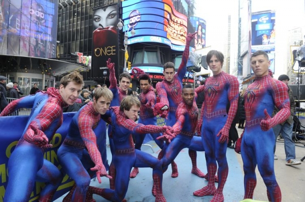 Photo Flash: Cast of SPIDER-MAN Unveils 2013-14 BC/EFA Calendar on GOOD MORNING AMERICA Image