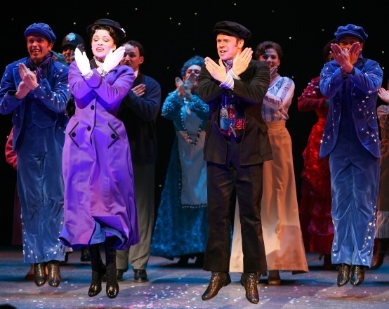 Rachel Wallace and Nicolas Dromard open MARY POPPINS in Los Angeles, August 2012 Photo