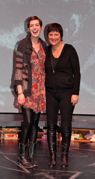 Anne Hathaway and Eve Ensler Photo