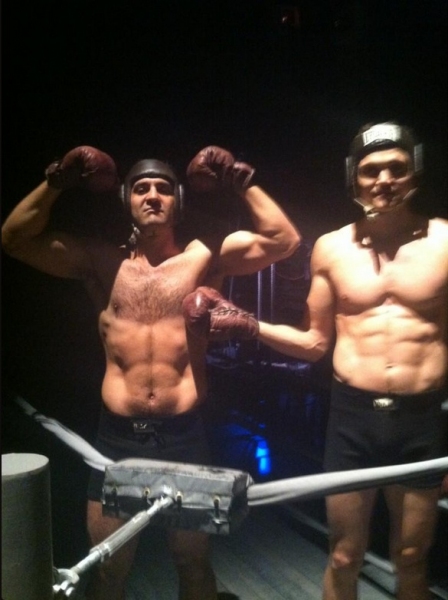 Photo Flash: Saturday Intermission Pics, Nov 17 - CHAPLIN Preps for Turkey Day, First SIPs from EDWIN DROOD, GIANT and More!  Image