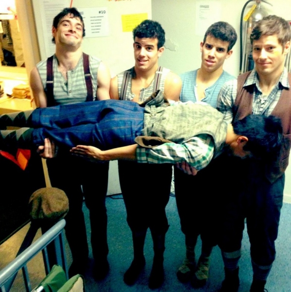 Photo Flash: Saturday Intermission Pics, Nov 17 - CHAPLIN Preps for Turkey Day, First SIPs from EDWIN DROOD, GIANT and More!  Image