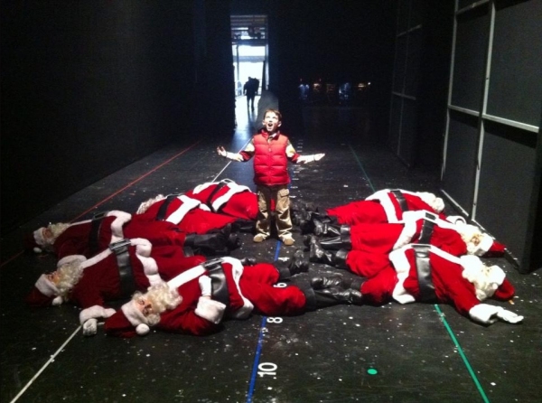 Photo Flash: Saturday Intermission Pics, Nov 17 - CHAPLIN Preps for Turkey Day, First SIPs from EDWIN DROOD, GIANT and More!  Image