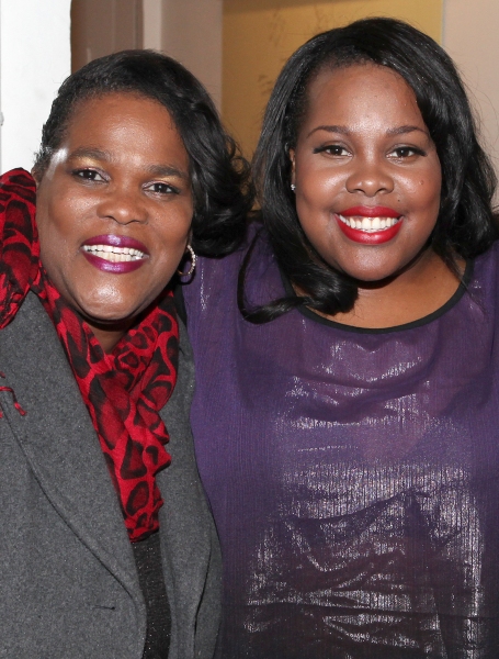 Photo Coverage: GLEE's Chris Colfer Visits Amber Riley Backstage at COTTON CLUB PARADE! Image