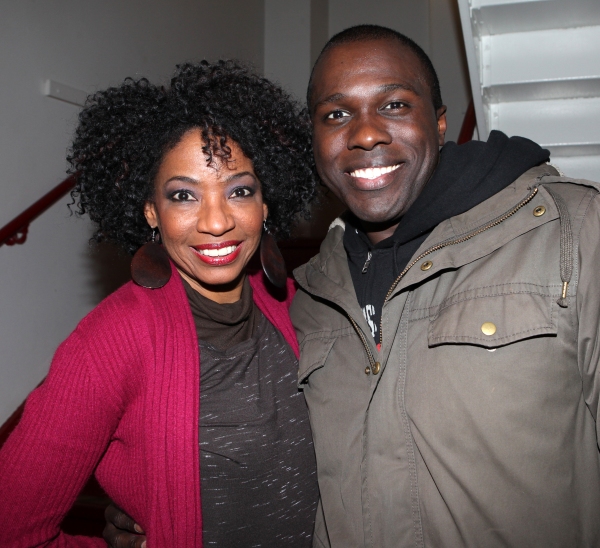 Photo Coverage: GLEE's Chris Colfer Visits Amber Riley Backstage at COTTON CLUB PARADE! Image
