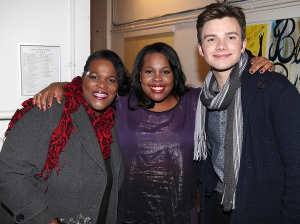 Photo Coverage: GLEE's Chris Colfer Visits Amber Riley Backstage at COTTON CLUB PARADE! Image