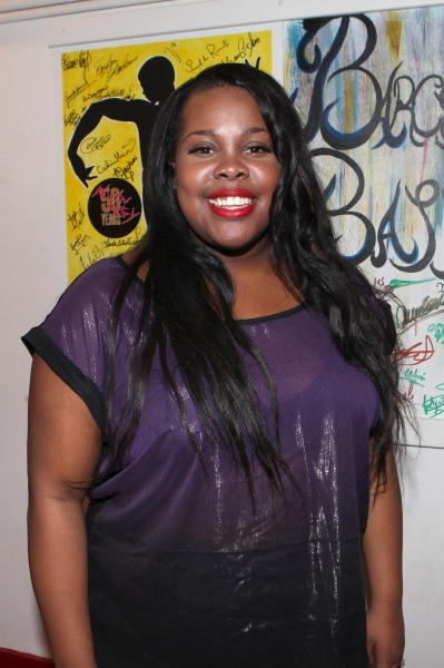 Photo Coverage: GLEE's Chris Colfer Visits Amber Riley Backstage at COTTON CLUB PARADE! Image