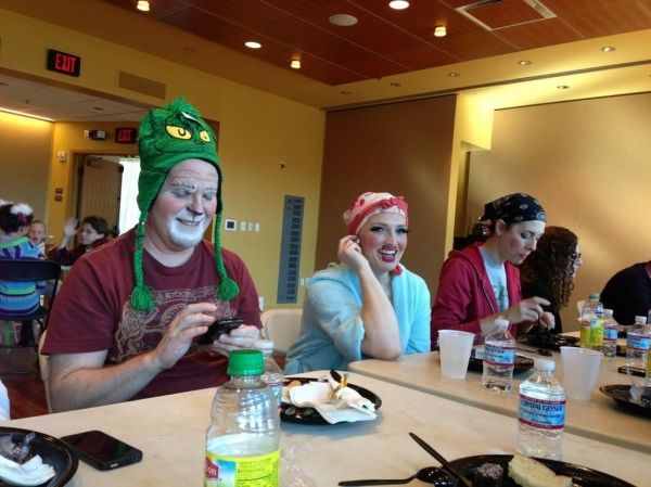 Photo Flash: Saturday Intermission Pics, Nov 24 - NEWSIES Does A CHRISTMAS STORY, Broadway Supports Injured Fan and More! Image