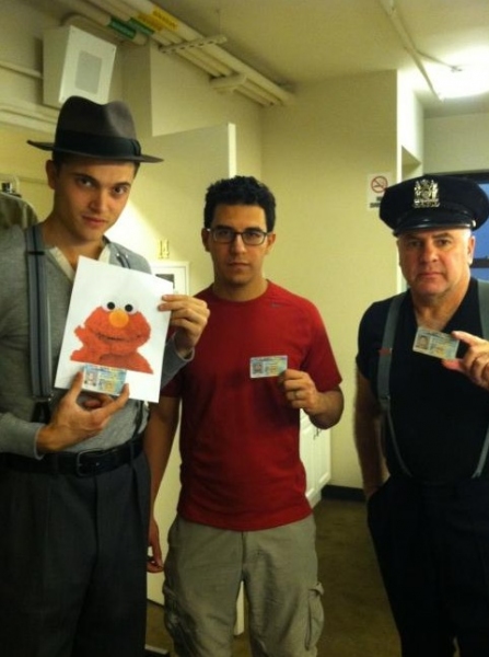 Photo Flash: Saturday Intermission Pics, Nov 24 - NEWSIES Does A CHRISTMAS STORY, Broadway Supports Injured Fan and More! Image