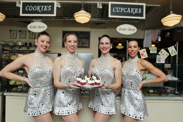 Photo Flash: Rockettes Unveil Rockettes Red Velvet Cupake at Magnolia Bakery 