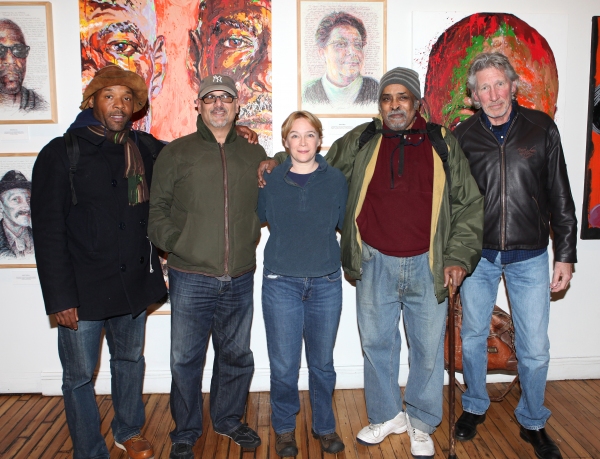 Curtis McClarin, Bruce Kronenberg, Amelia Campbell, William Marshall and Roger Waters Photo