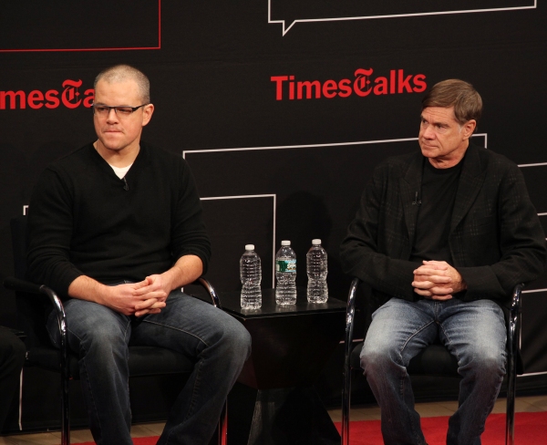 Photo Coverage: Matt Damon & Gus Van Sant Visit TIMESTALKS 