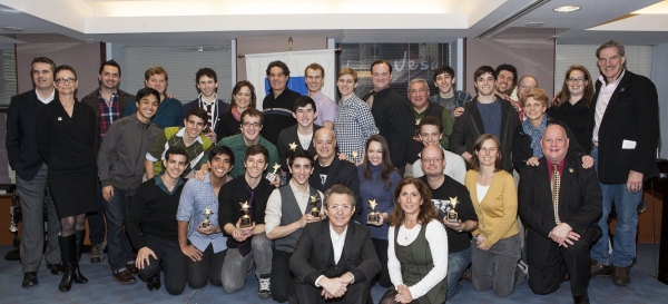 Photo Coverage: Walter McBride and the Cast of NEWSIES Receive AEA Awards! Image