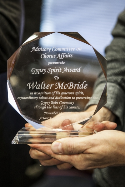 Photo Coverage: Walter McBride and the Cast of NEWSIES Receive AEA Awards! Image