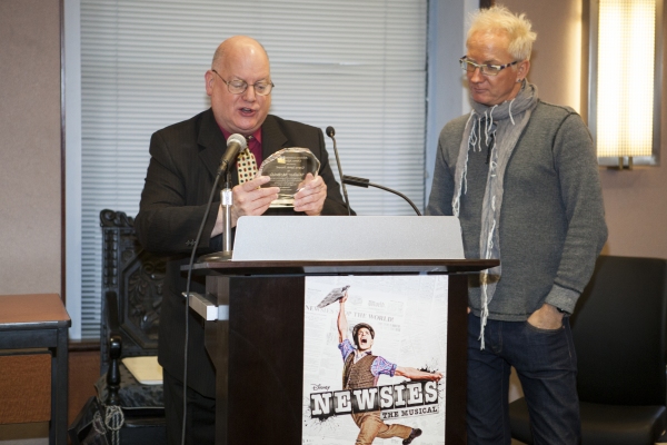 Photo Coverage: Walter McBride and the Cast of NEWSIES Receive AEA Awards! Image