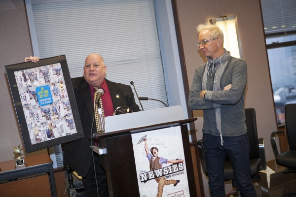 Photo Coverage: Walter McBride and the Cast of NEWSIES Receive AEA Awards! Image