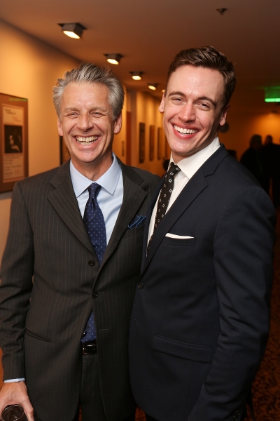 From left, CTG Artistic Director Michael Ritchie and cast member Erich Bergen pose du Photo