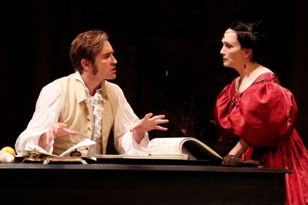 Lee Pace as 'Vincenzo Bellini' and Bebe Neuwirth as 'Maria Malibran' Photo