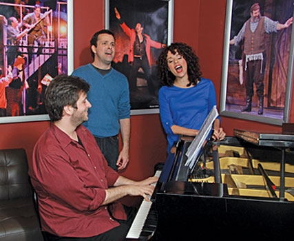 Musical Director Emmanuel Schvartzman, Christopher A. Kent and Janet Dacal Photo